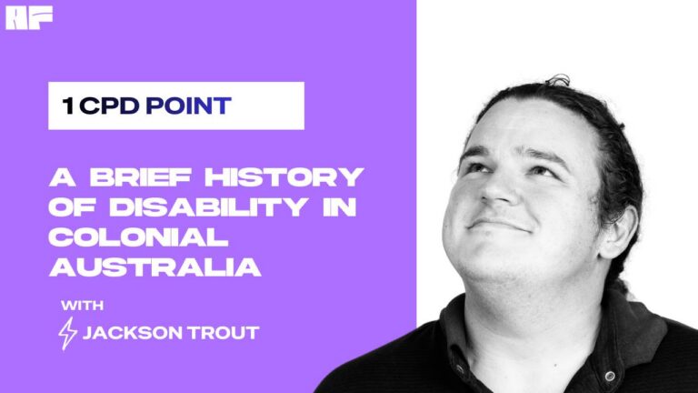 A Brief History of Disability in Colonial Australia